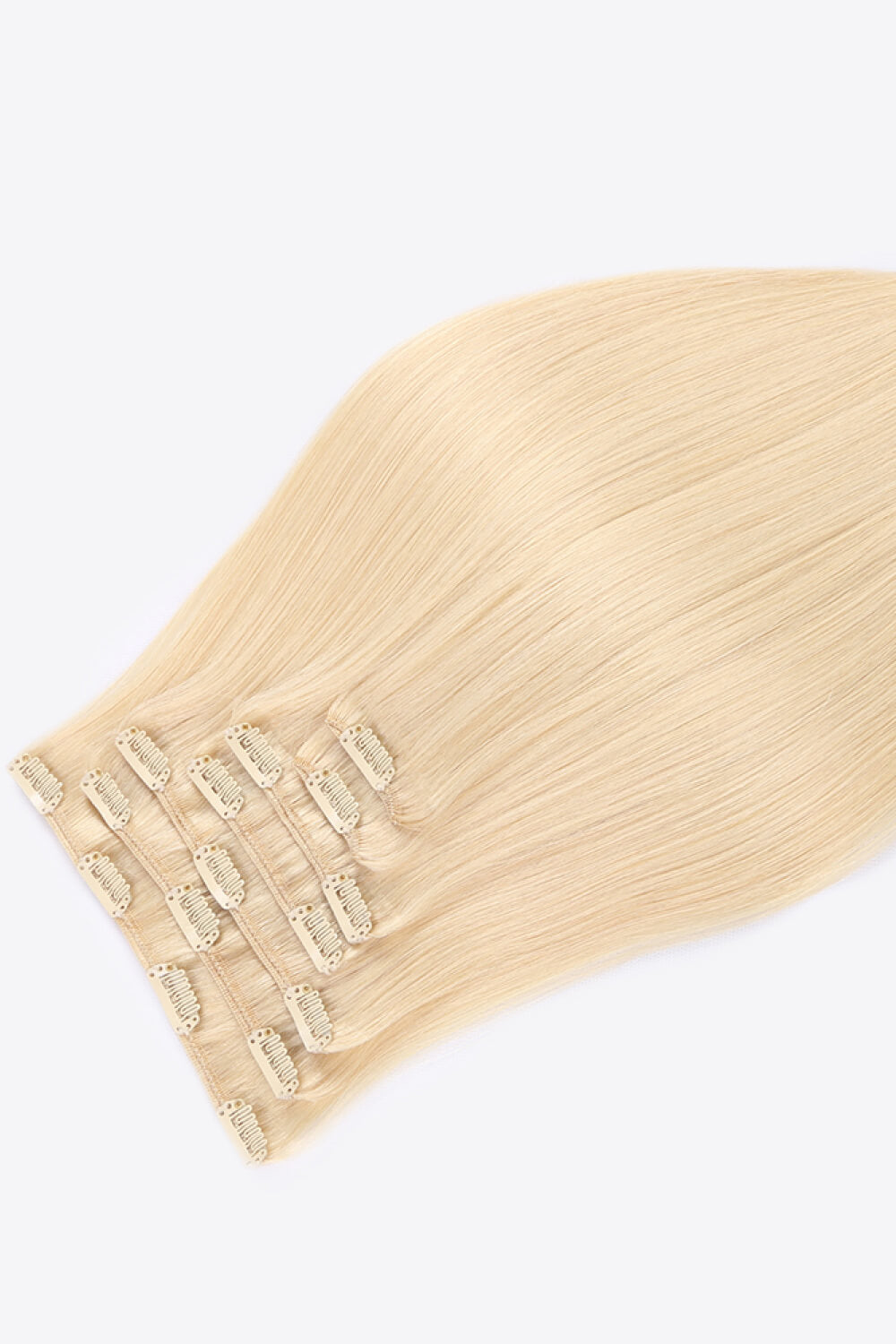 20" 120g Clip-in Hair Extensions Indian Human Hair in Blonde - AllIn Computer