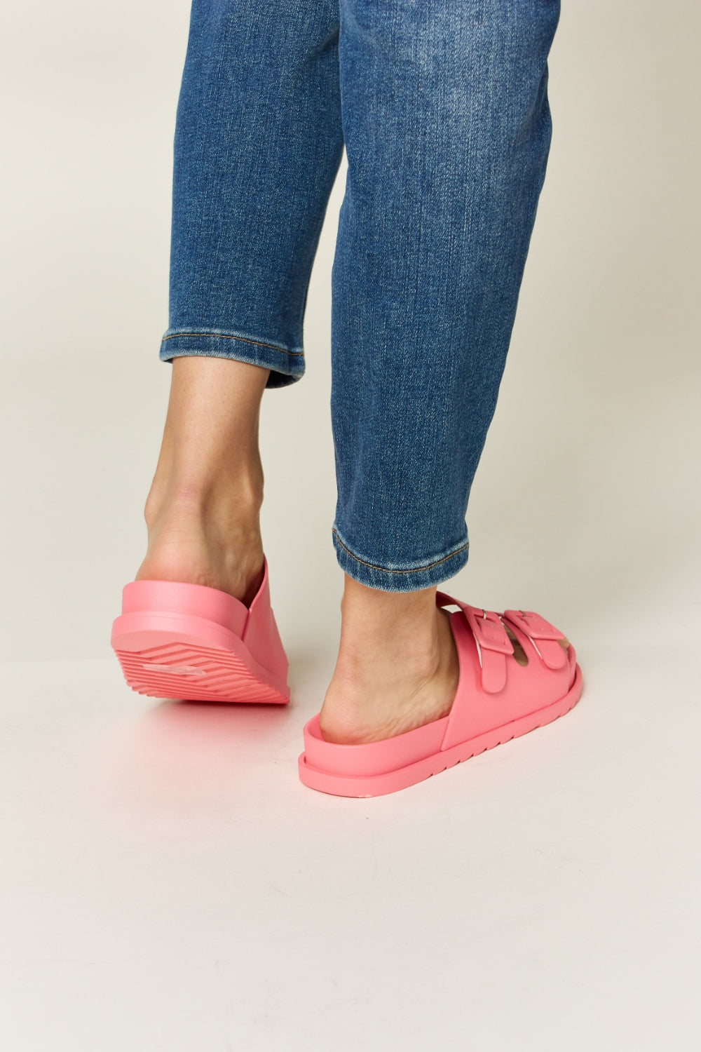 Legend Double Buckle Open Toe Sandals - AllIn Computer