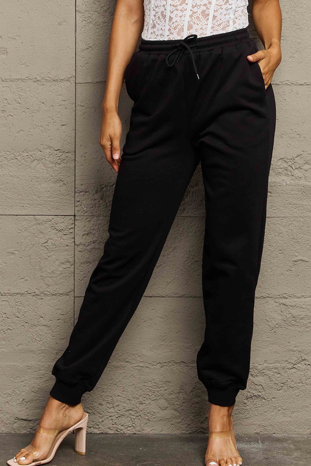 Simply Love Full Size Drawstring Sweatpants - AllIn Computer