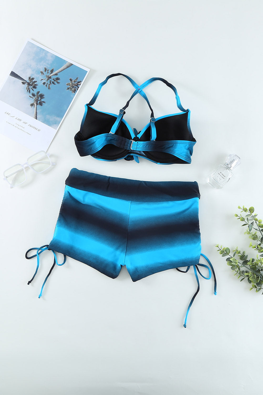 Drawstring Sweetheart Neck Bikini Set - AllIn Computer