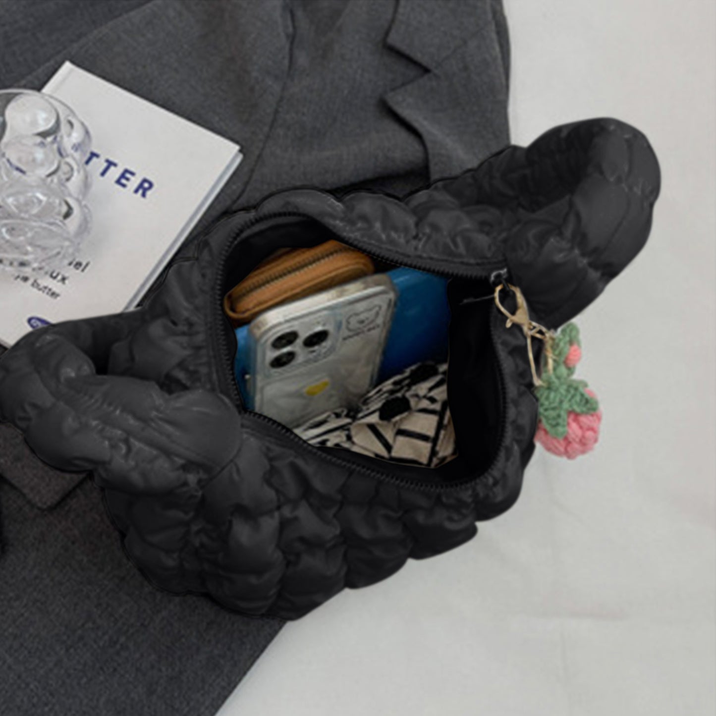 Quilted Shoulder Bag - AllIn Computer
