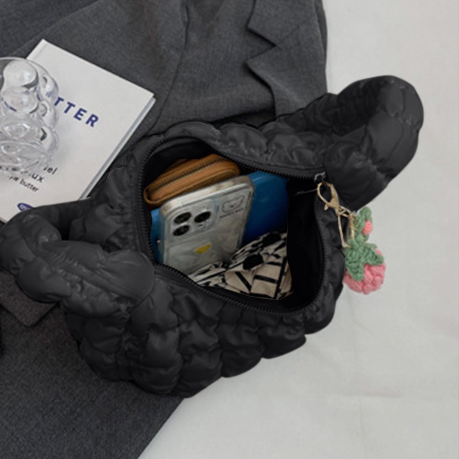 Quilted Shoulder Bag - AllIn Computer