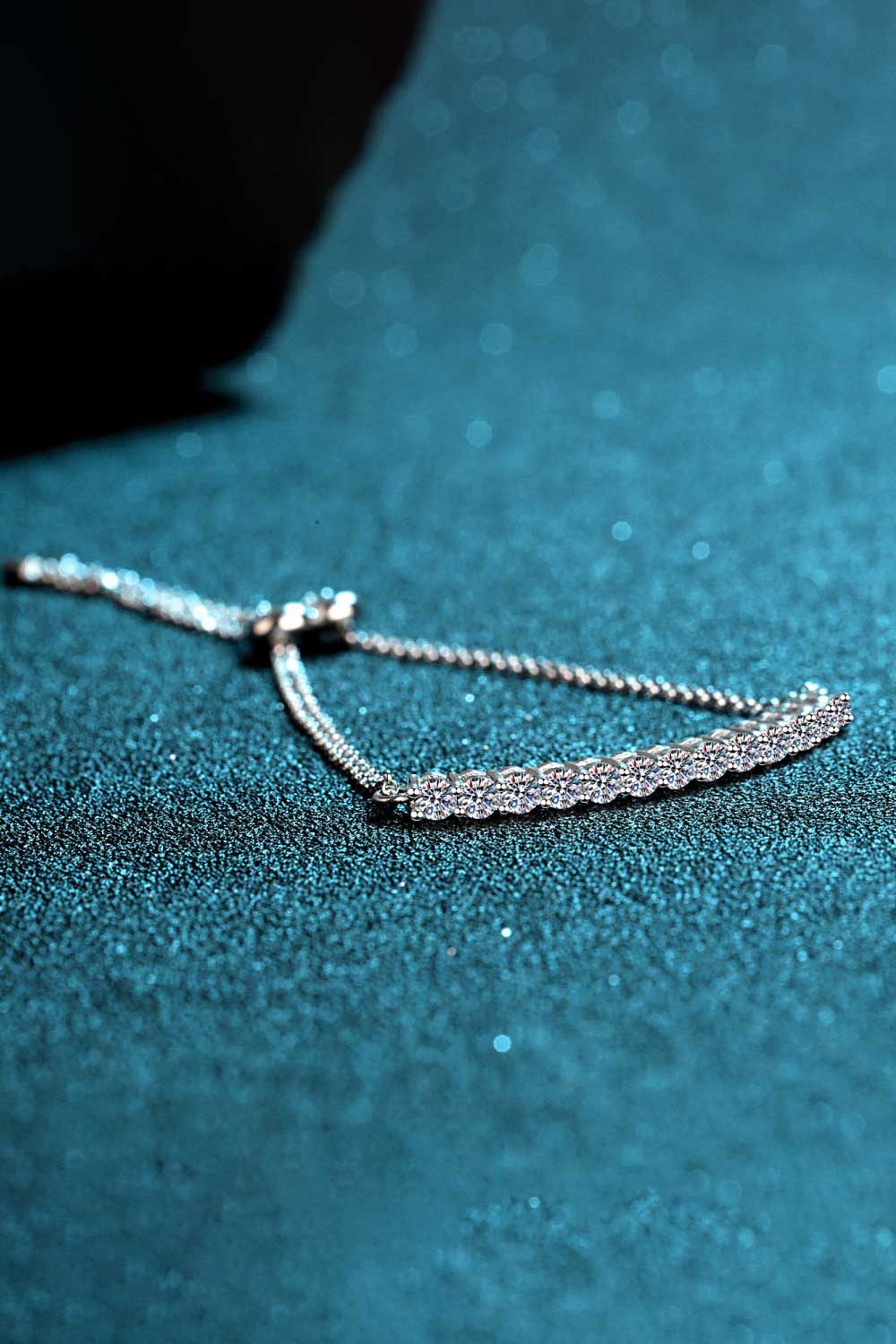 Adored Moissanite Sterling Silver Bracelet - AllIn Computer