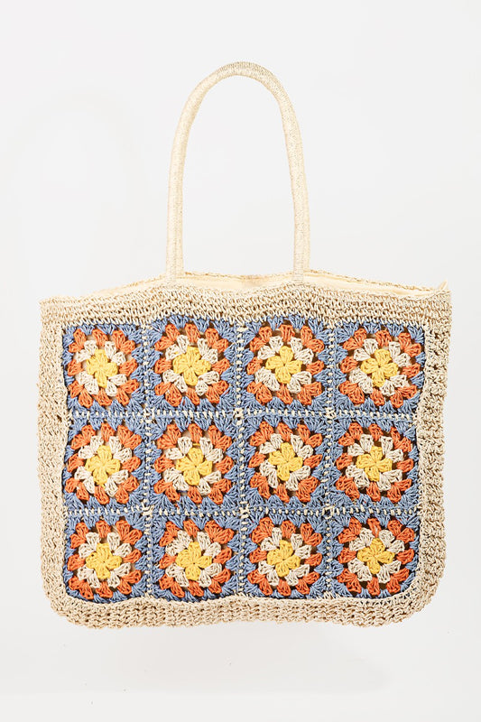 Fame Flower Braided Tote Bag - AllIn Computer