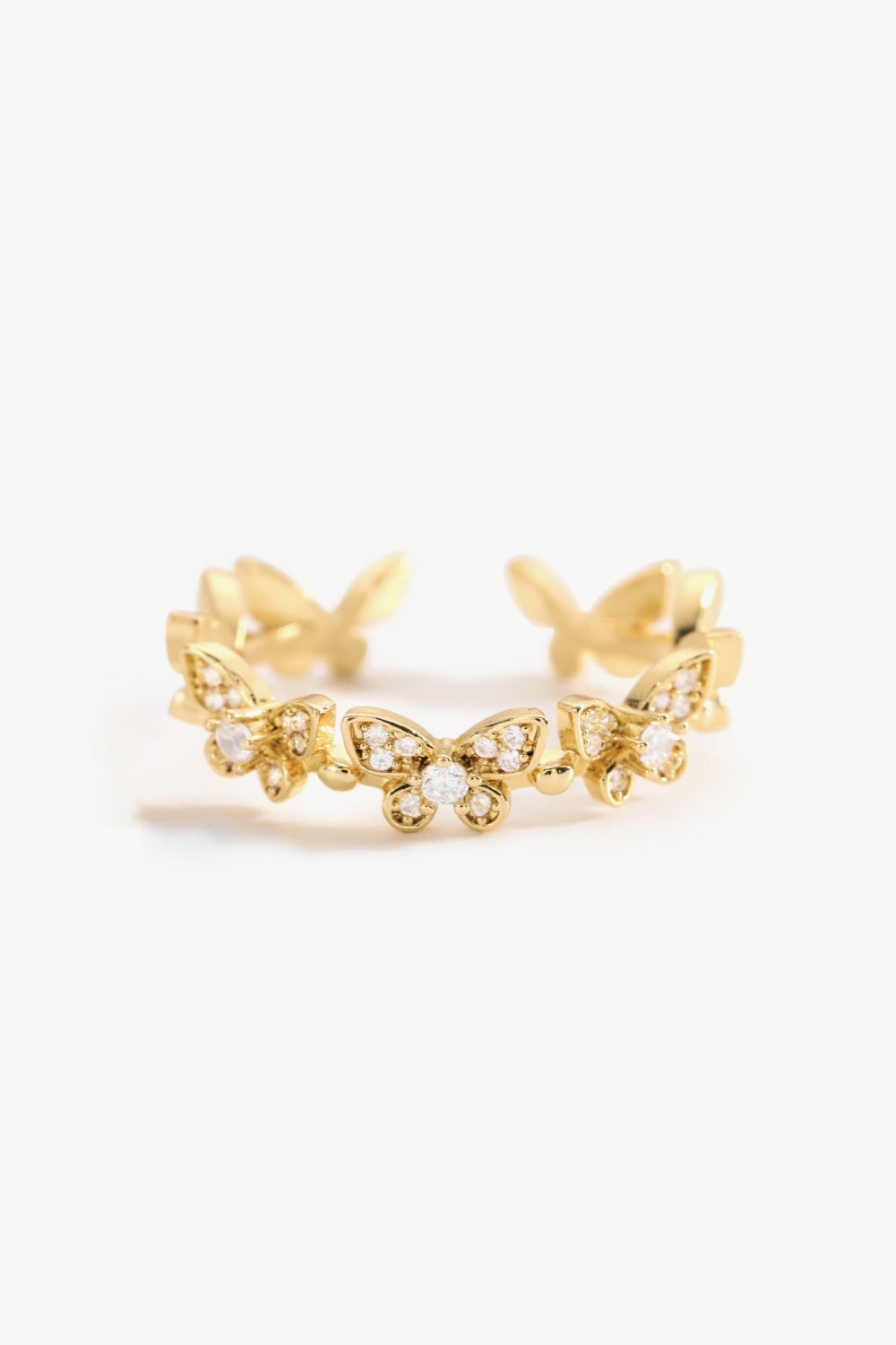 Butterfly Zircon Open Ring - AllIn Computer
