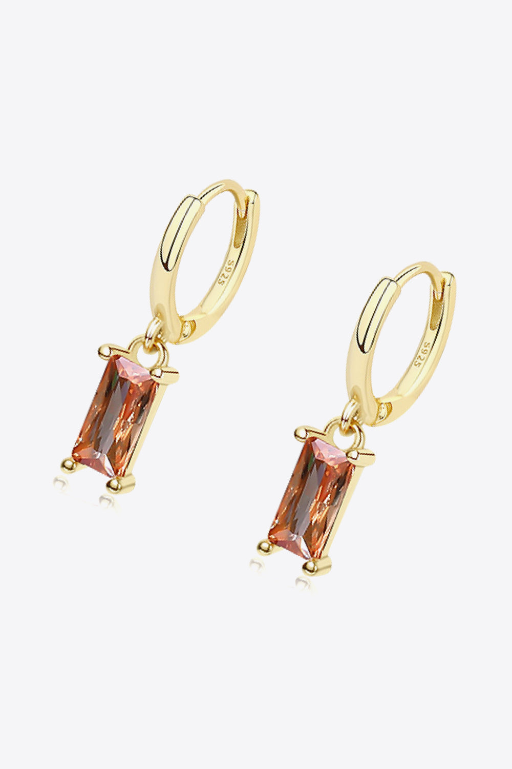 Retro 925 Sterling Silver Cubic Zirconia Drop Earrings - AllIn Computer
