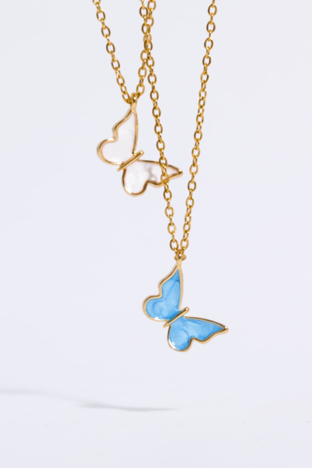 Butterfly Pendant Copper 14K Gold-Plated Necklace - AllIn Computer