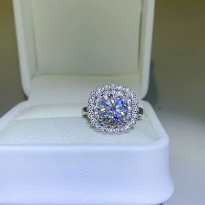 2 Carat Moissanite 925 Sterling Silver Ring - AllIn Computer