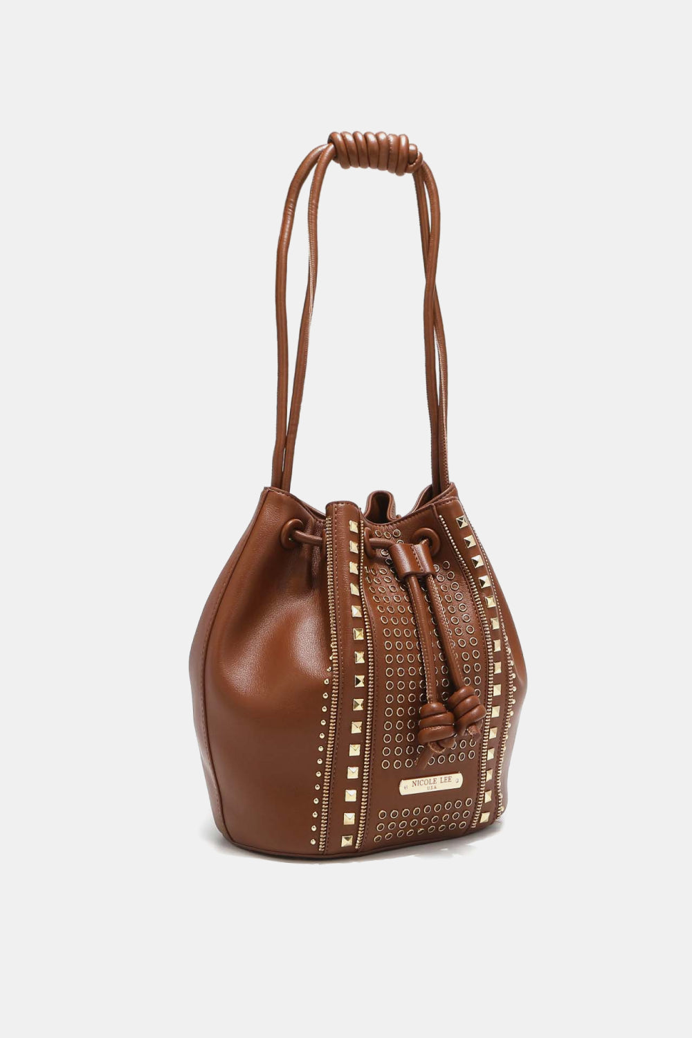 Nicole Lee USA Amy Studded Bucket Bag - AllIn Computer