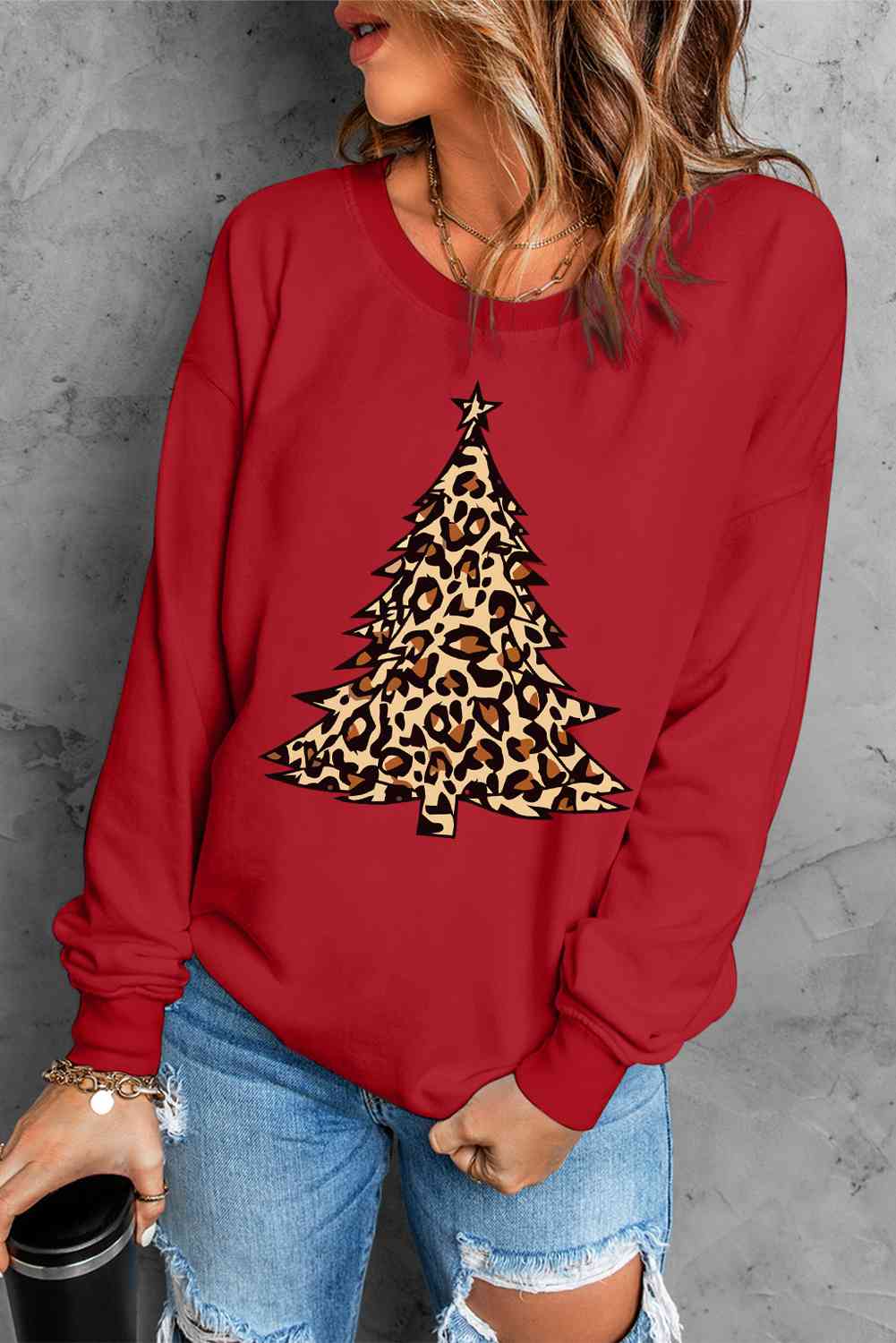 Christmas Tree Graphic Sweatshirt - AllIn Computer