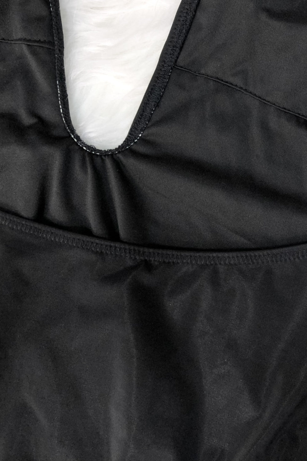 Plunge Halter Sleeveless One Piece - AllIn Computer