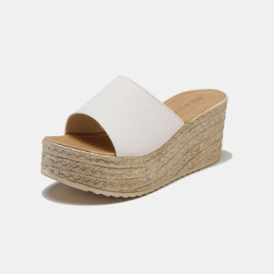 PU Leather Open Toe Sandals - AllIn Computer