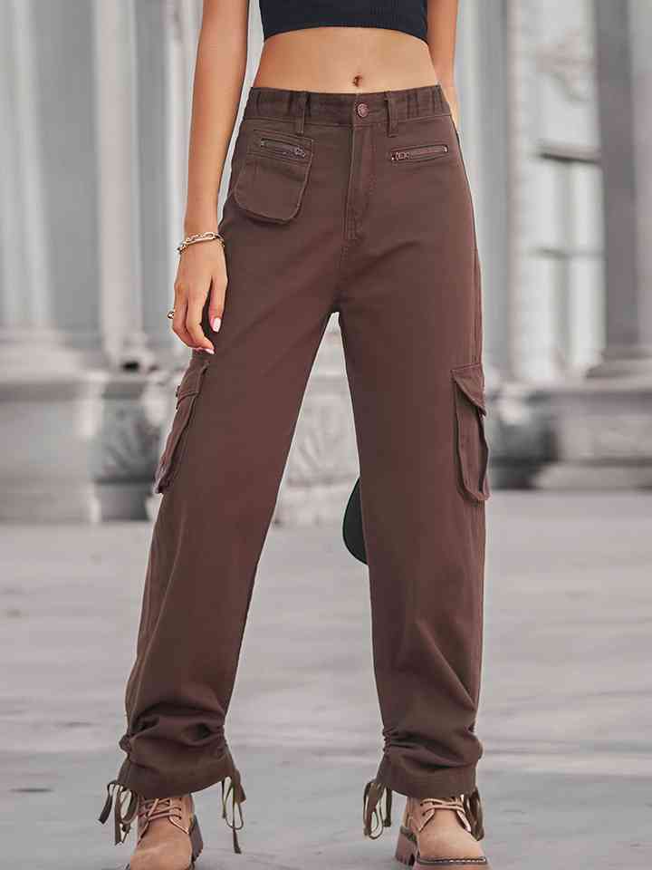 Drawstring Cargo Jeans - AllIn Computer