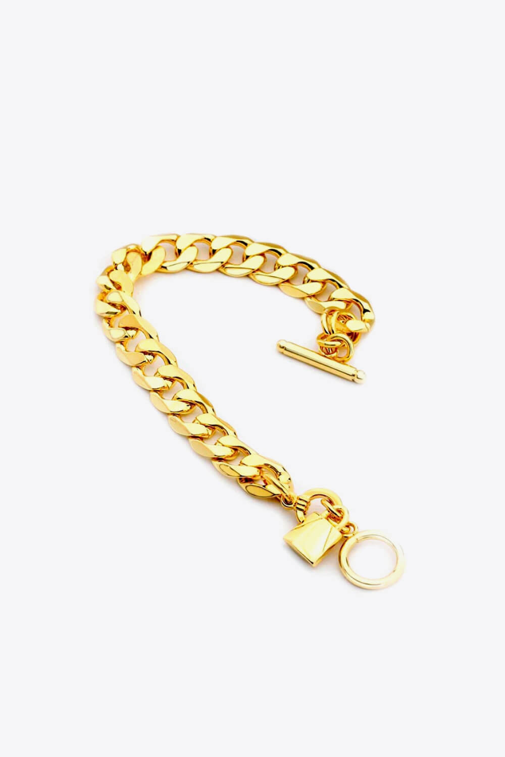 Lock Charm Toggle Clasp Bracelet - AllIn Computer