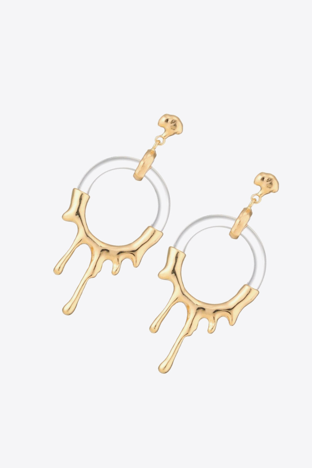 Zinc Alloy and Resin Drop Earrings - AllIn Computer