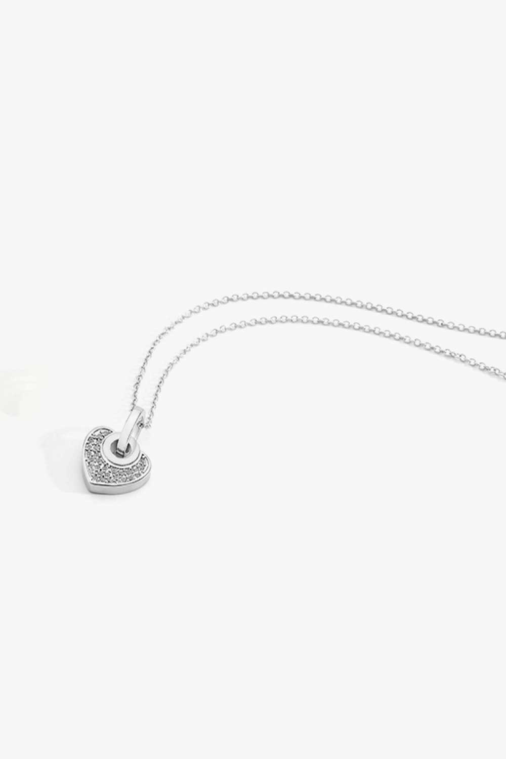 Crystal Heart Pendant Necklace - AllIn Computer