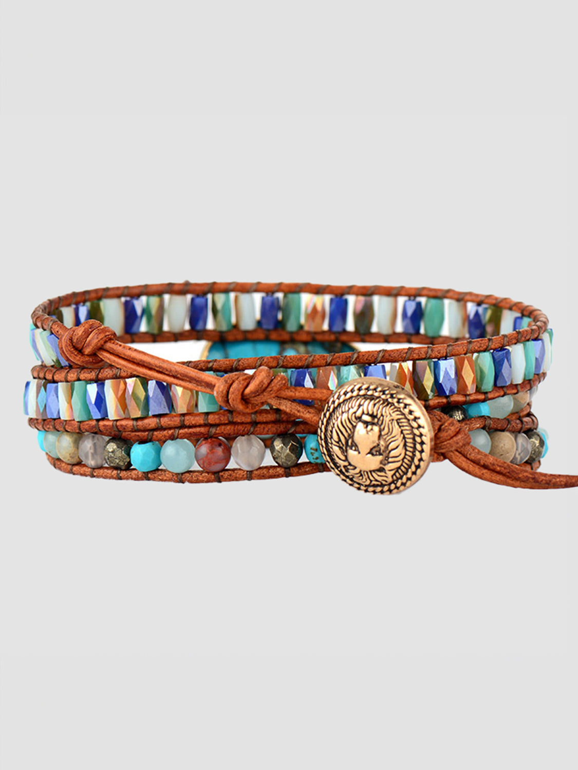 Triple-Layer Natural Stone Bracelet - AllIn Computer