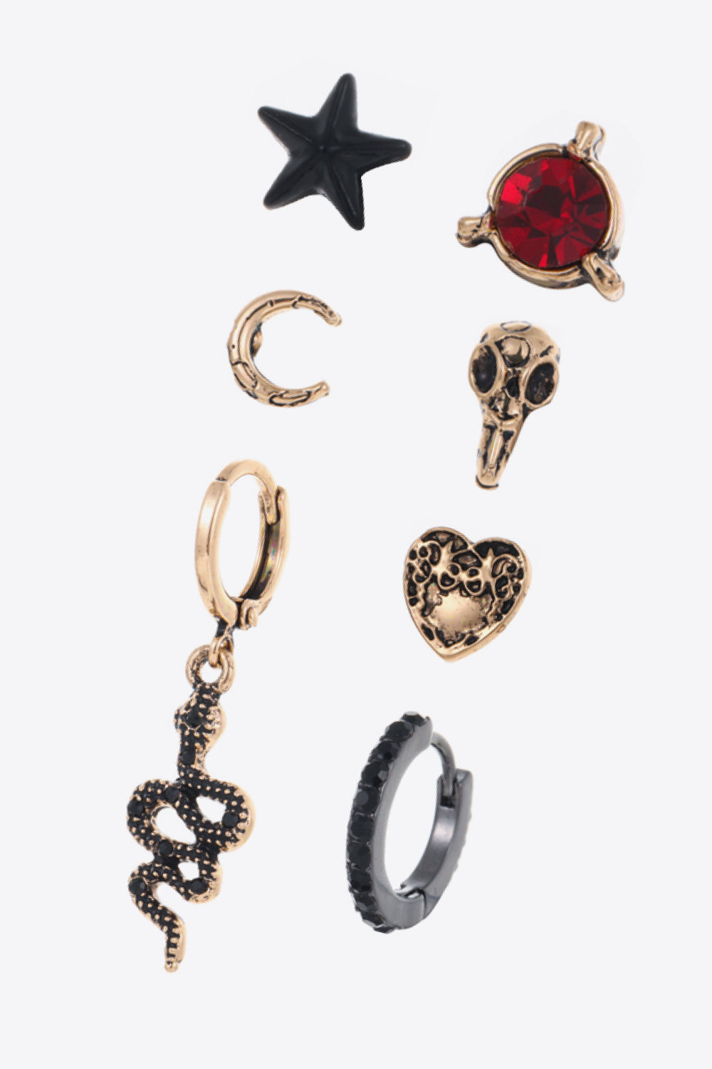 7-Pieces Mismatched Earrings - AllIn Computer