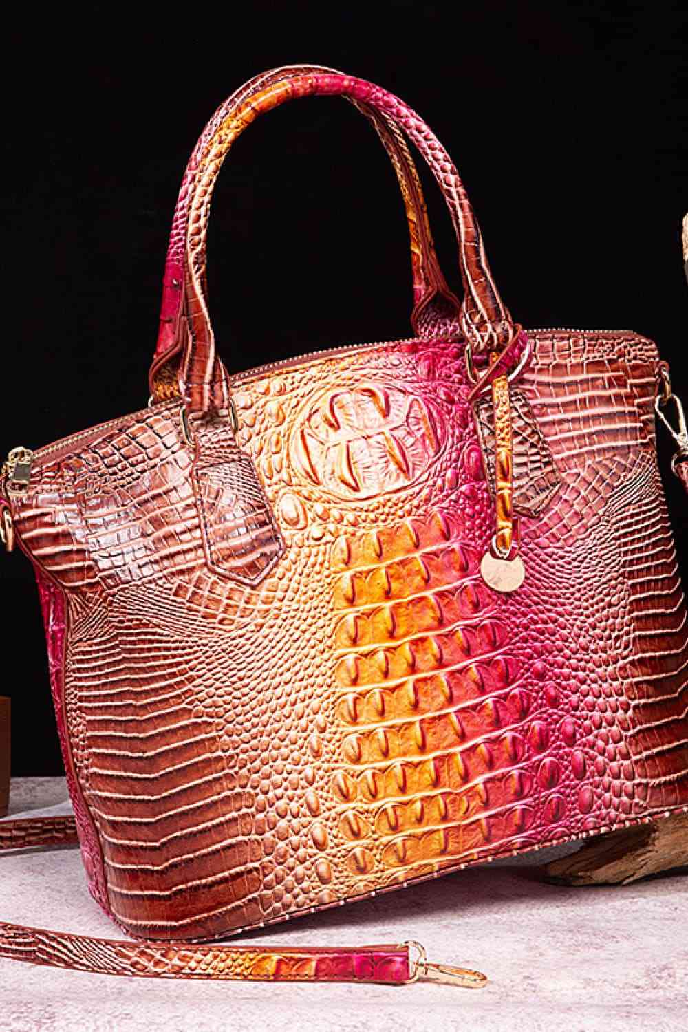 Gradient PU Leather Handbag - AllIn Computer