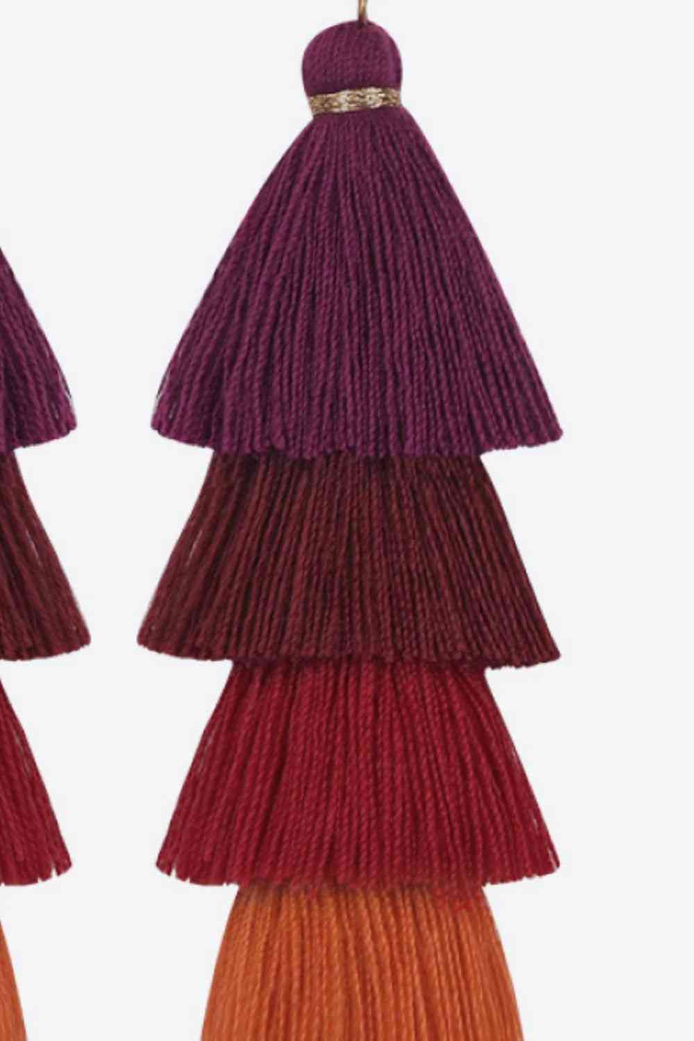 Layered Tassel Earrings - AllIn Computer