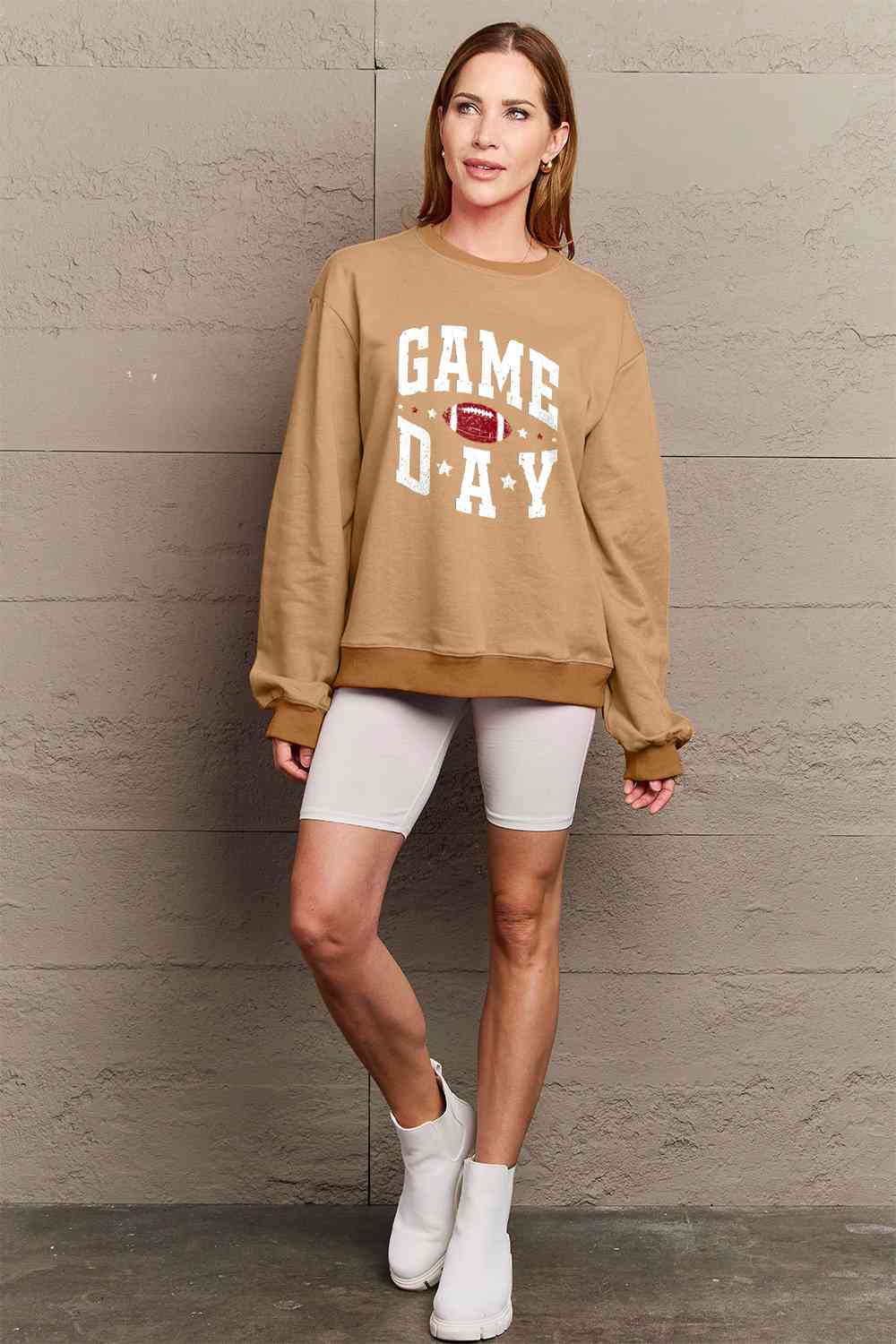 Simply Love Full Size GAME DAY Graphic Sweatshirt - AllIn Computer