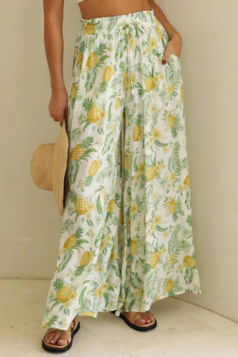 Tied Wide Leg Pants - AllIn Computer