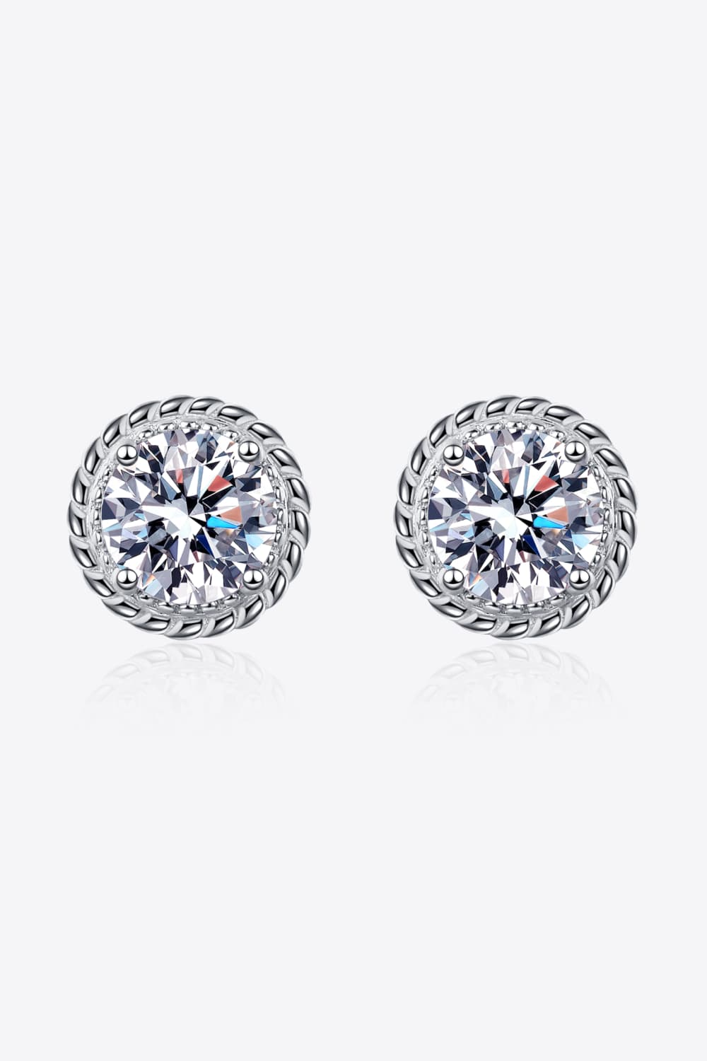 2 Carat Moissanite 925 Sterling Silver Stud Earrings - AllIn Computer