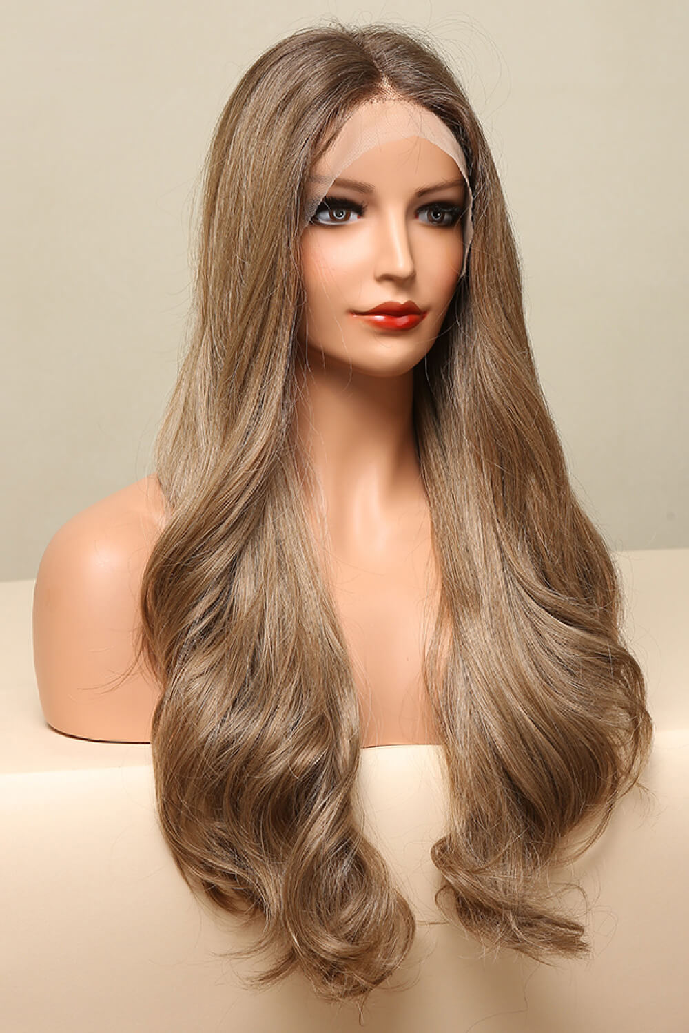 13*2" Lace Front Wigs Synthetic Long Wave 26" 150% Density in Golden Brown - AllIn Computer