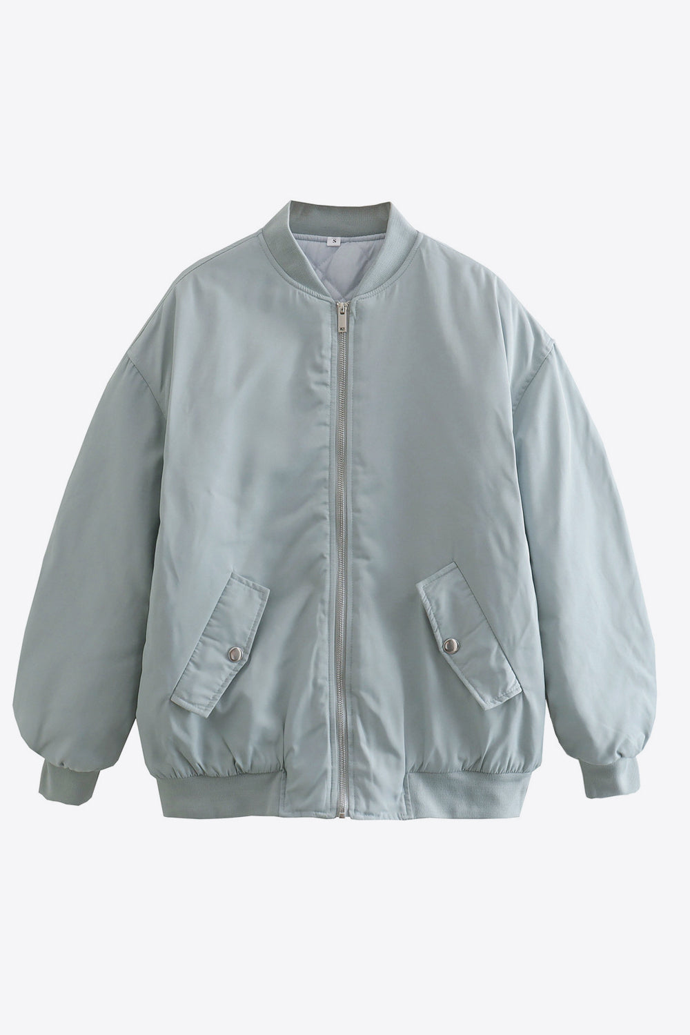 Baseball Collar Zip-Up Jacket - AllIn Computer