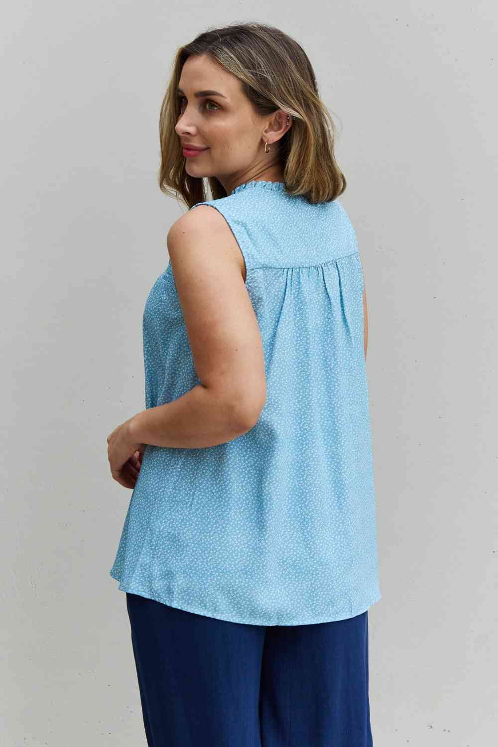 HEYSON She Means Business Full Size Ruffled Floral Flare Shirt - AllIn Computer