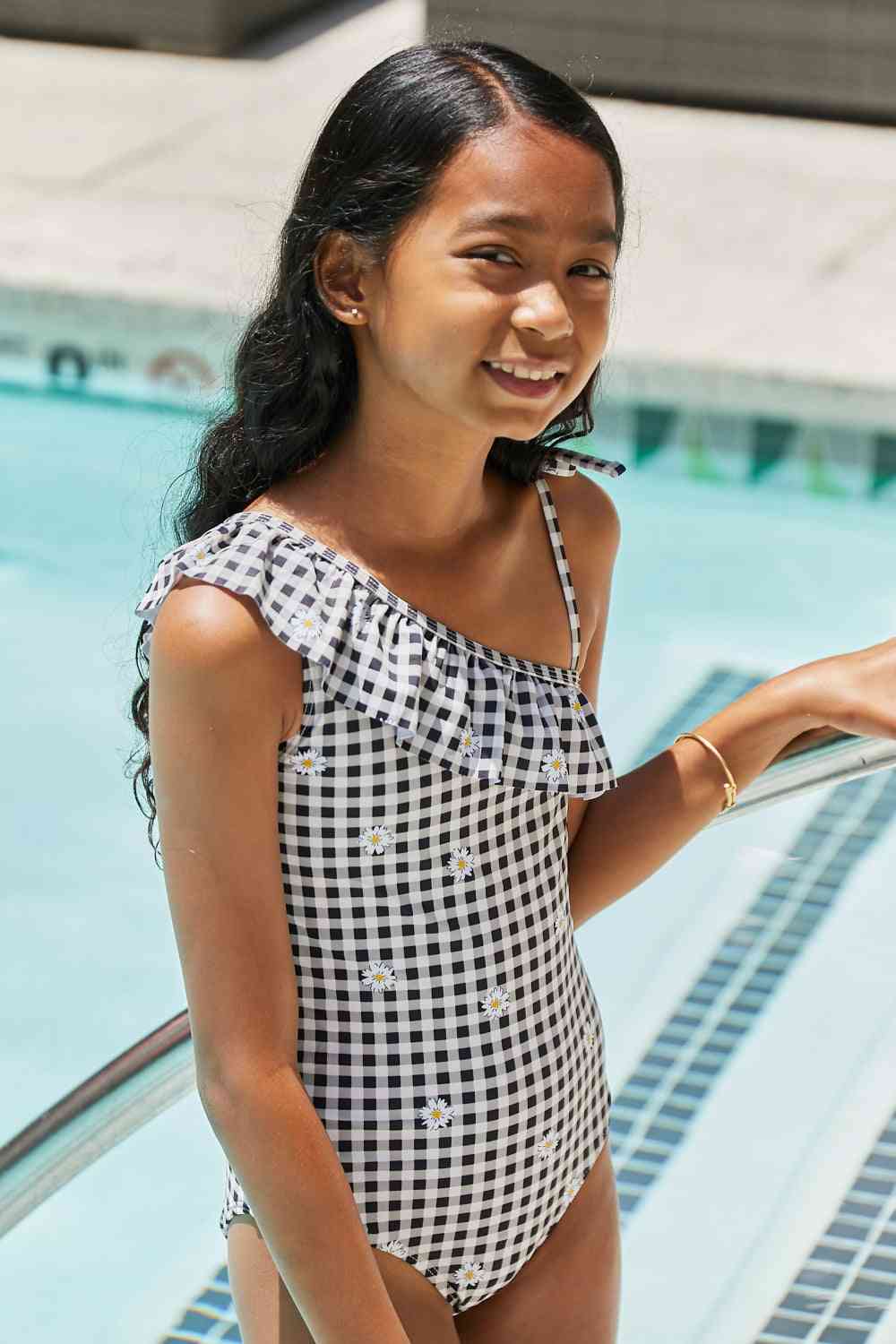 Marina West Swim Float On Asymmetrical Neck One-Piece in Black - AllIn Computer