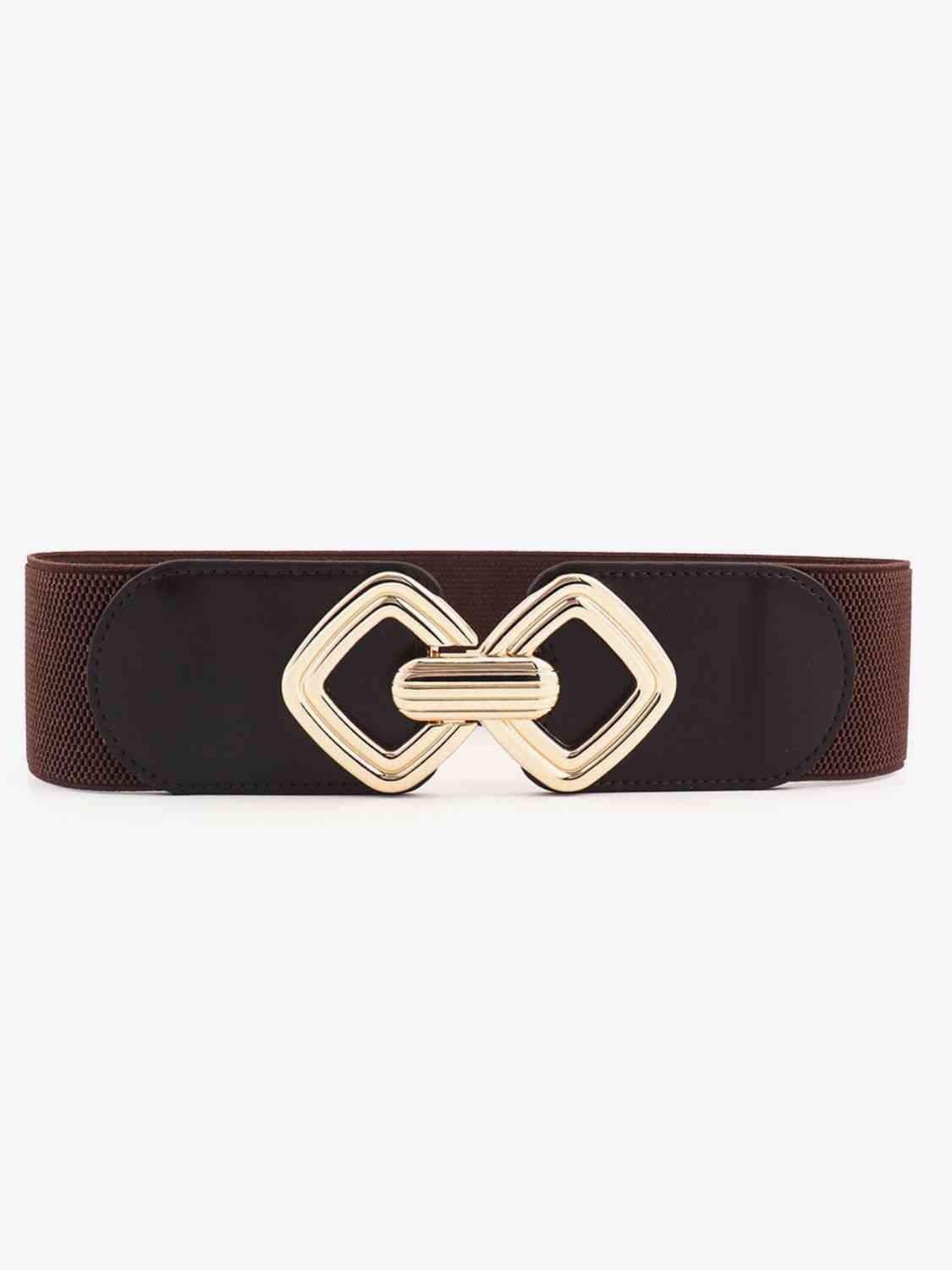 Geometric Buckle Elastic Wide Belt - AllIn Computer