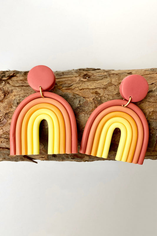 Rainbow Shape Dangle Earrings - AllIn Computer