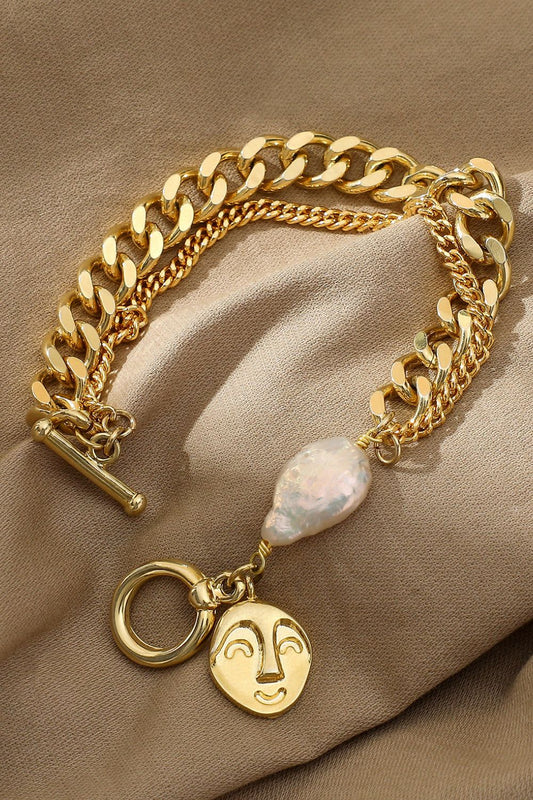 Gold Chain & Pearl Bracelet - AllIn Computer