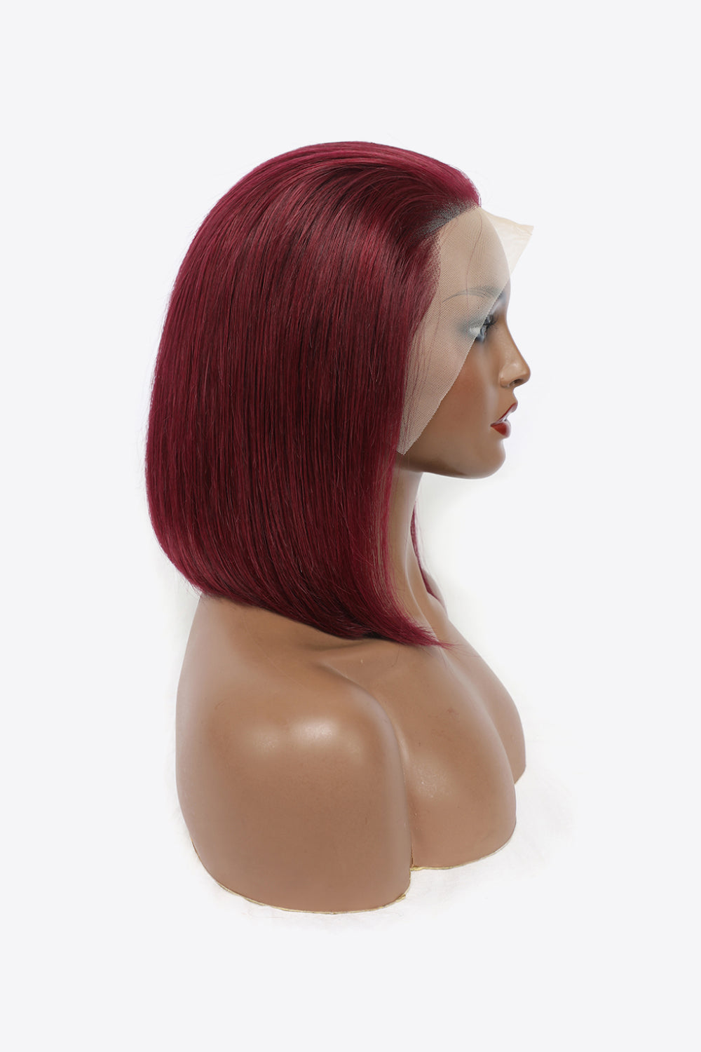 12" 155g #99J Lace Front Wigs Human Hair 150% Density - AllIn Computer