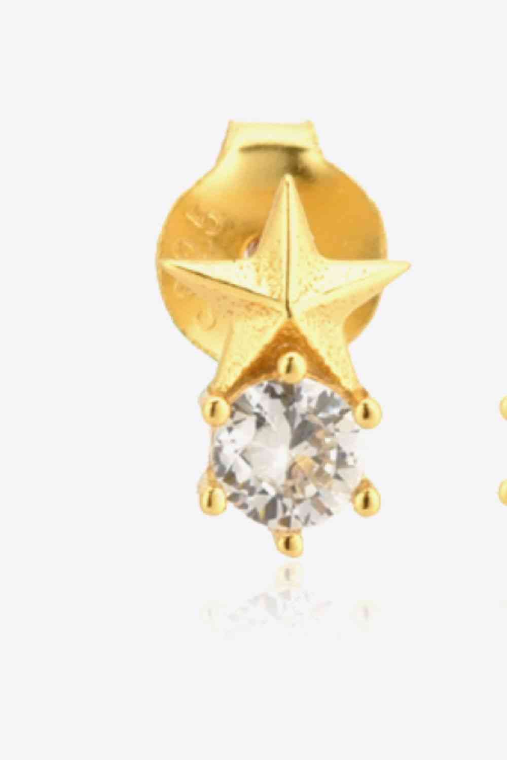 Zircon Star Stud Earrings - AllIn Computer