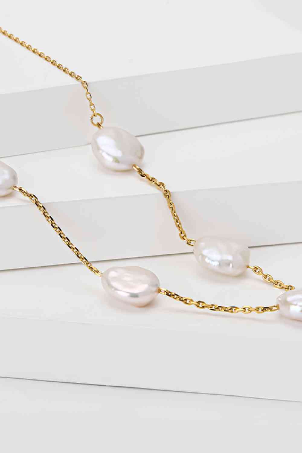 Freshwater Pearl Stainless Steel Necklace - AllIn Computer