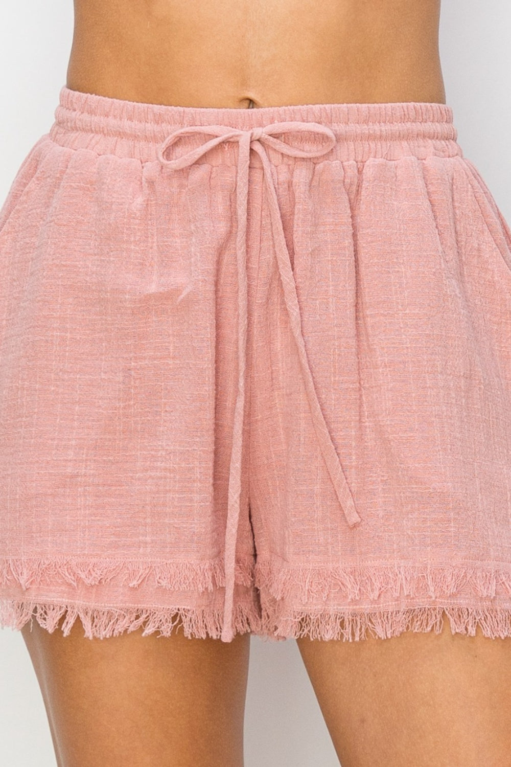 HYFVE Drawstring Frayed Shorts - AllIn Computer