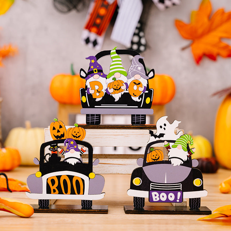 3-Piece Halloween Element Car-Shape Ornaments - AllIn Computer
