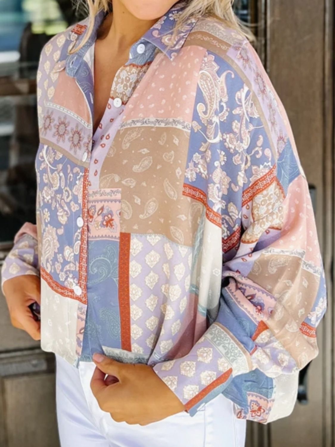 Printed Long Sleeve Shirt - AllIn Computer