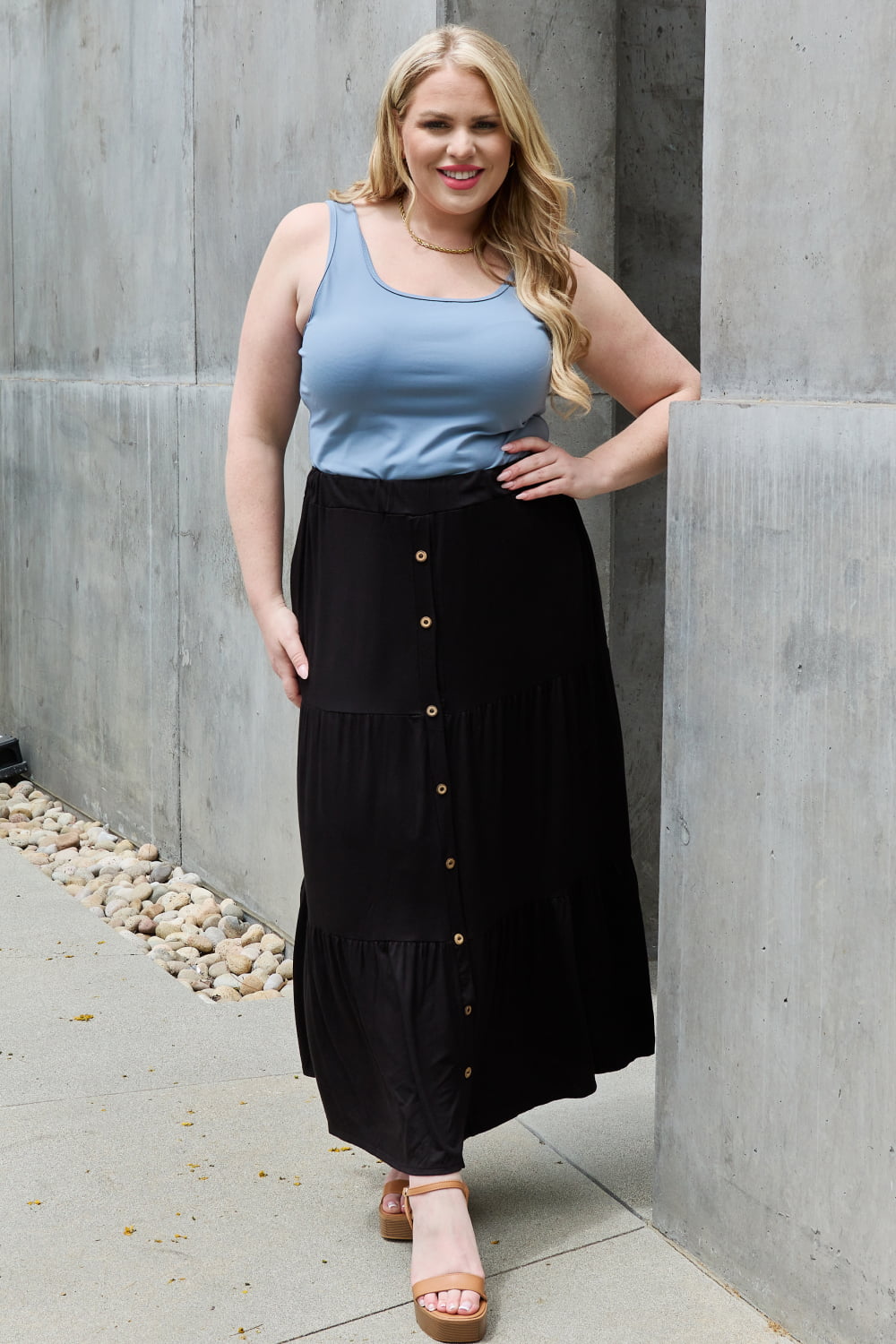 Heimish So Easy Full Size Solid Maxi Skirt - AllIn Computer