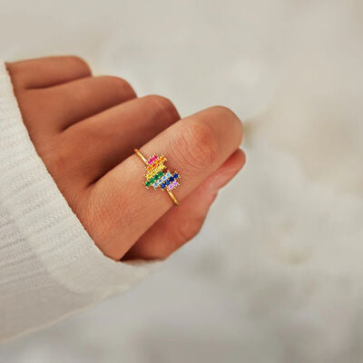 Heart Shape Zircon 925 Sterling Silver Ring - AllIn Computer