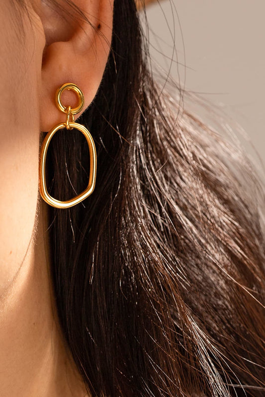 18K Gold-Plated Dangle Earrings - AllIn Computer