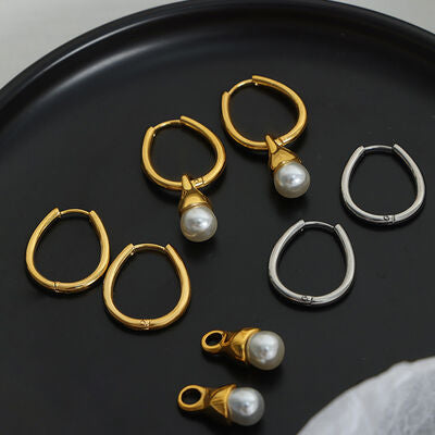 Titanium Steel Huggie Earrings - AllIn Computer