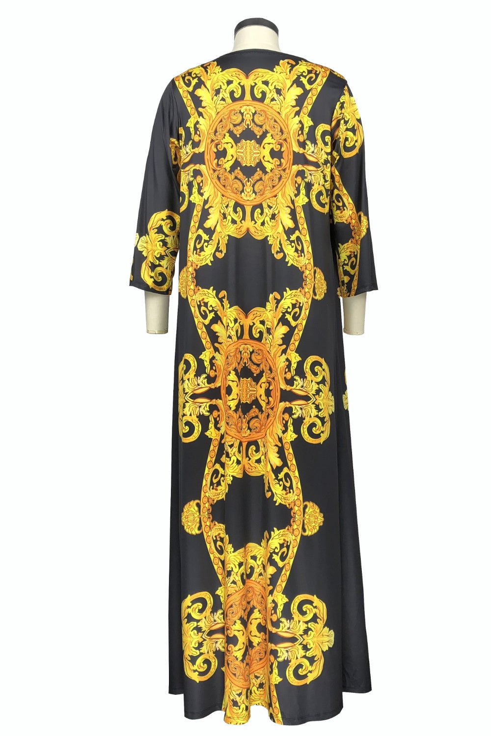 Printed Plunge One-Piece and Cover Up Swim Set - AllIn Computer