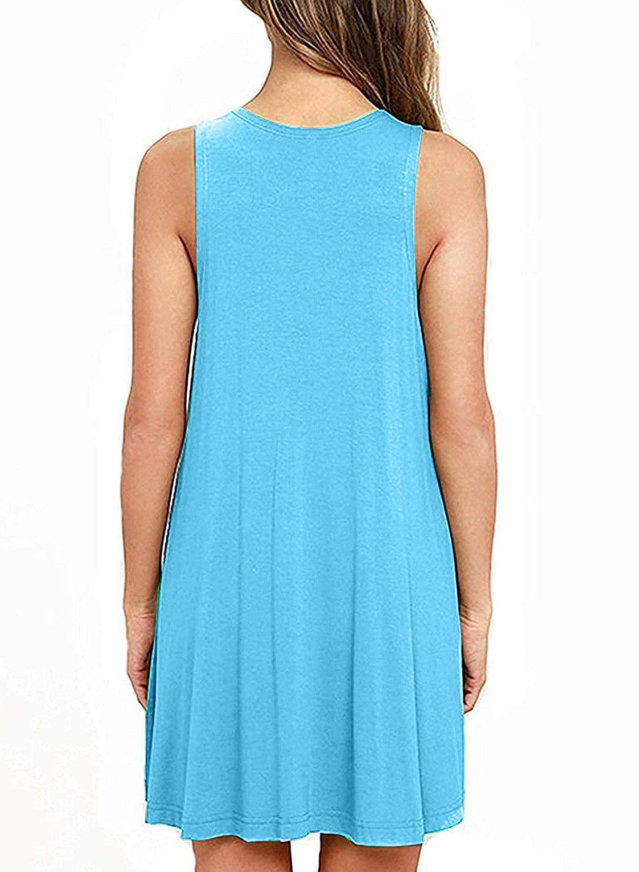 Full Size Round Neck Sleeveless Dress with Pockets - AllIn Computer