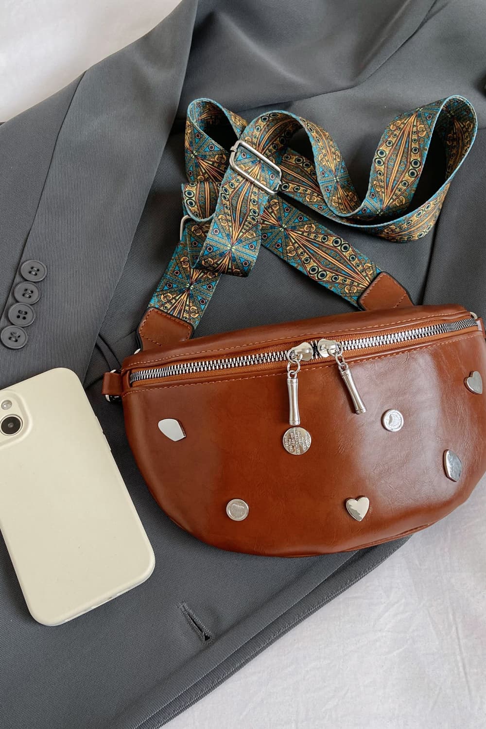 PU Leather Sling Bag - AllIn Computer