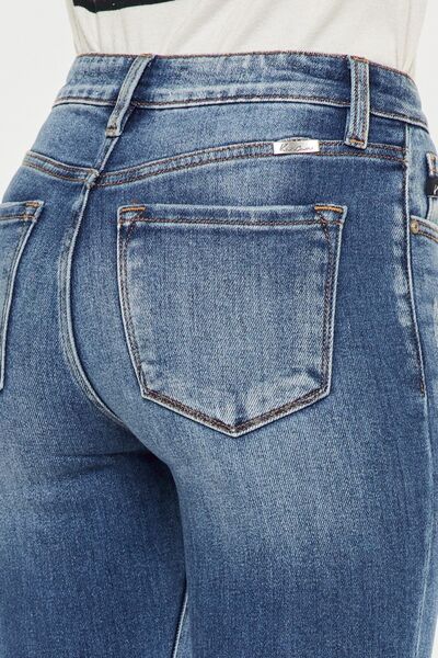 Kancan High Waist Distressed Raw Hem Ankle Skinny Jeans - AllIn Computer