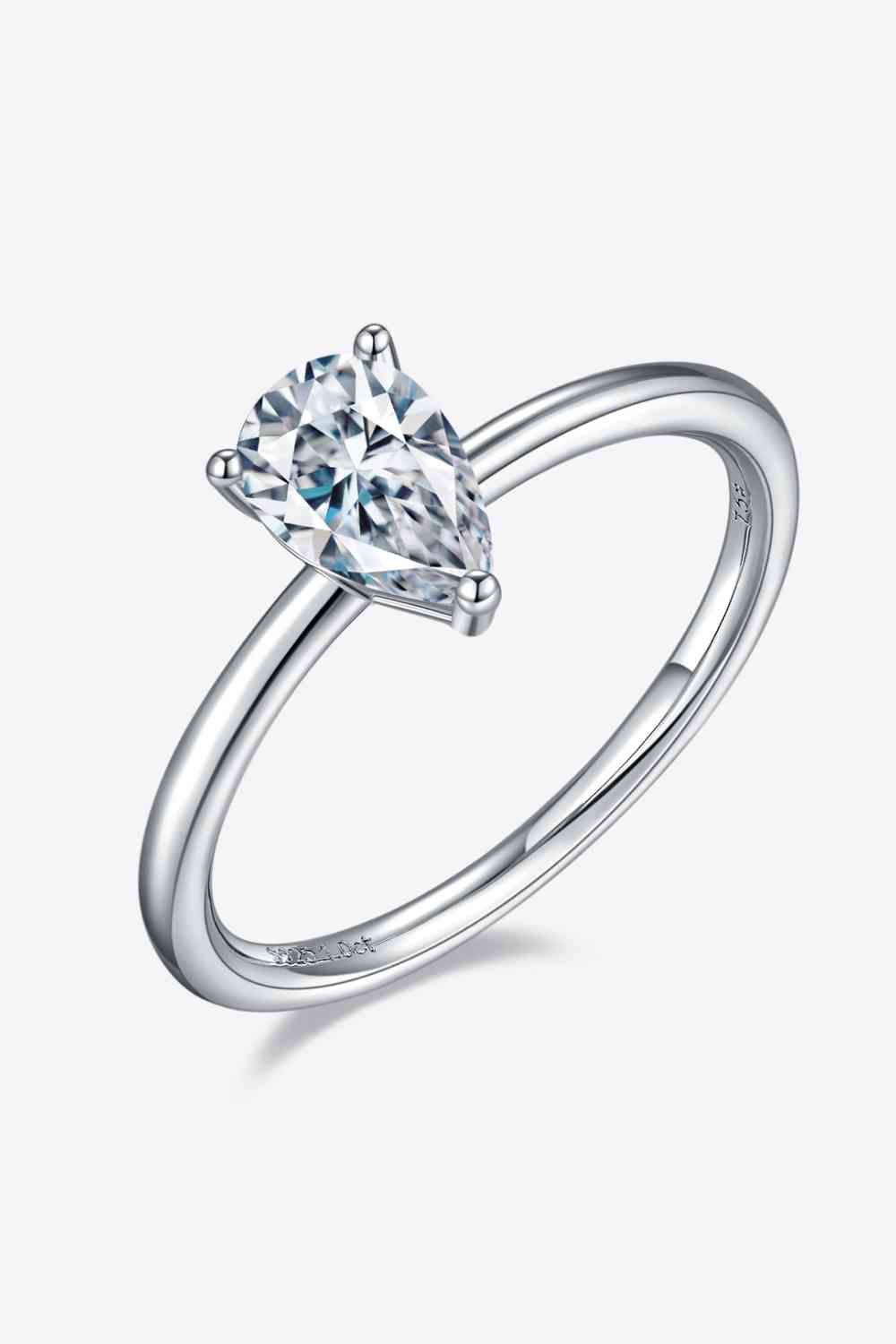 1 Carat Moissanite 925 Sterling Silver Solitaire Ring - AllIn Computer