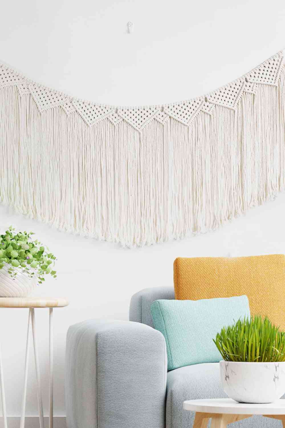 Macrame Fringe Hanging Wall Decor - AllIn Computer